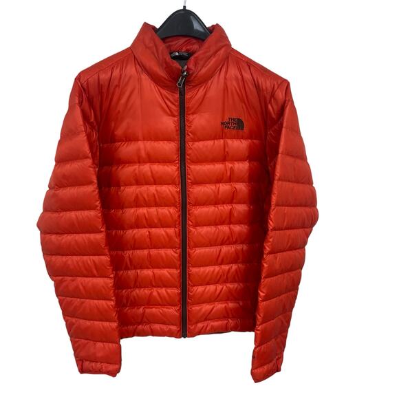 The North Face Down Filled Zip Up Puffer Jacket Orange Mens Medium AS IS - Picture 1 of 7
